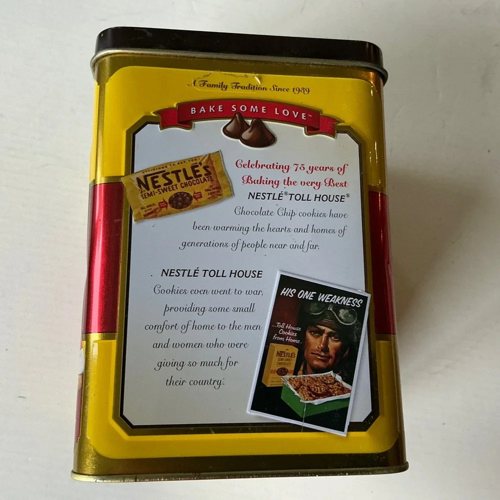 Nestle 75th Anniversary Tin Mrs Fields Cookie Book Sunset Cookies Cookbook Lot